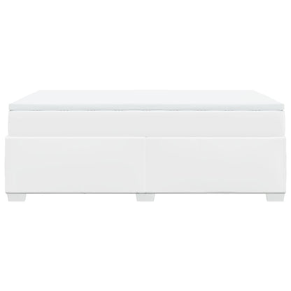 Giroletto a Molle con Materasso Bianco 120x190 cm in Similpelle - homemem39