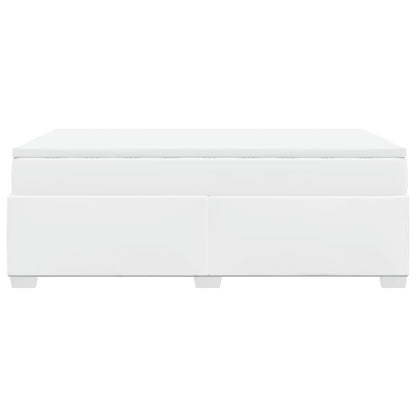 Giroletto a Molle con Materasso Bianco 120x200 cm in Similpelle - homemem39