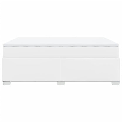 Giroletto a Molle con Materasso Bianco 160x200 cm in Similpelle - homemem39