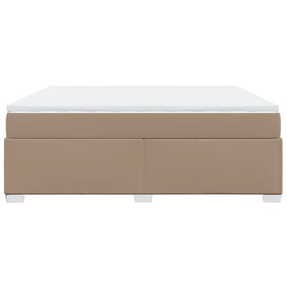 Giroletto a Molle con Materasso Cappuccino 180x200cm Similpelle - homemem39