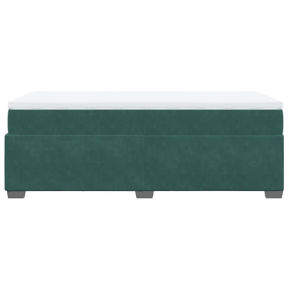 Giroletto a Molle con Materasso Verde Scuro 80x200 cm Velluto - homemem39