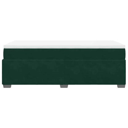 Giroletto a Molle con Materasso Verde Scuro 90x190 cm Velluto | homemem39