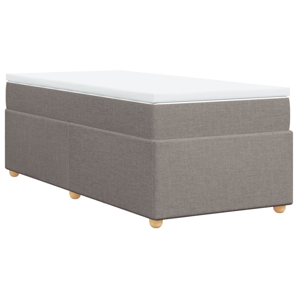 Giroletto a Molle con Materasso Tortora 80x200 cm inTessuto | homemem39