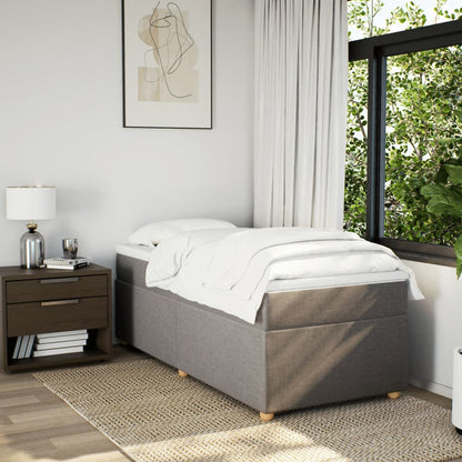 Giroletto a Molle con Materasso Tortora 80x200 cm inTessuto | homemem39