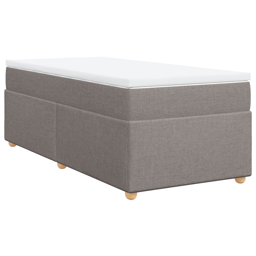 Giroletto a Molle con Materasso Tortora 80x200 cm inTessuto | homemem39