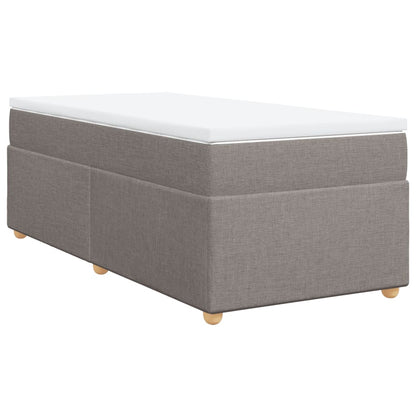 Giroletto a Molle con Materasso Tortora 80x200 cm inTessuto | homemem39