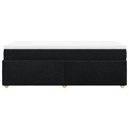 Giroletto a Molle con Materasso Nero 90x190 cm in Tessuto | homemem39