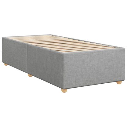Giroletto a Molle con Materasso Grigio Chiaro 90x200 cm Tessuto | homemem39