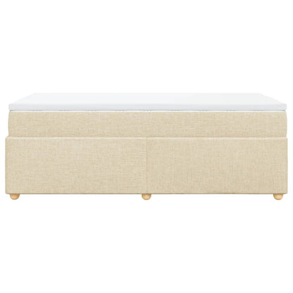 Giroletto a Molle con Materasso Crema 90x200 cm inTessuto - homemem39