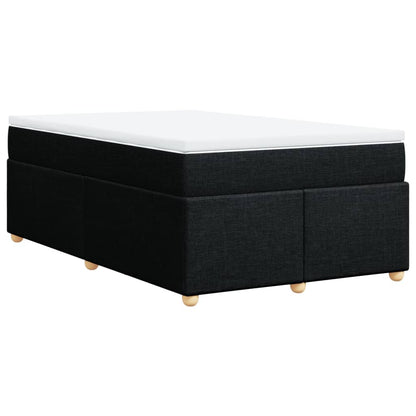 Giroletto a Molle con Materasso Nero 120x190 cm in Tessuto | homemem39