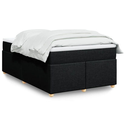 Giroletto a Molle con Materasso Nero 120x190 cm in Tessuto | homemem39