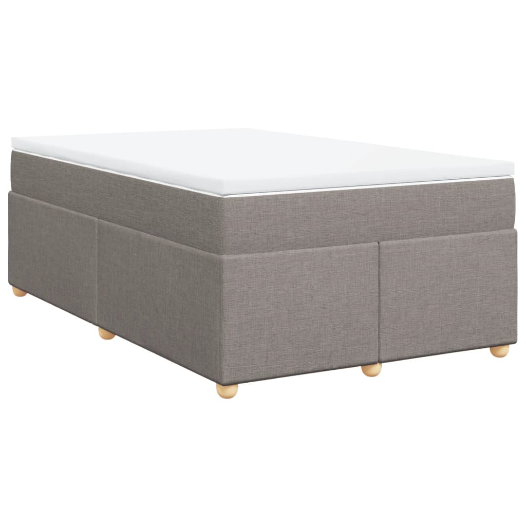Giroletto a Molle con Materasso Tortora 120x200 cm in Tessuto | homemem39