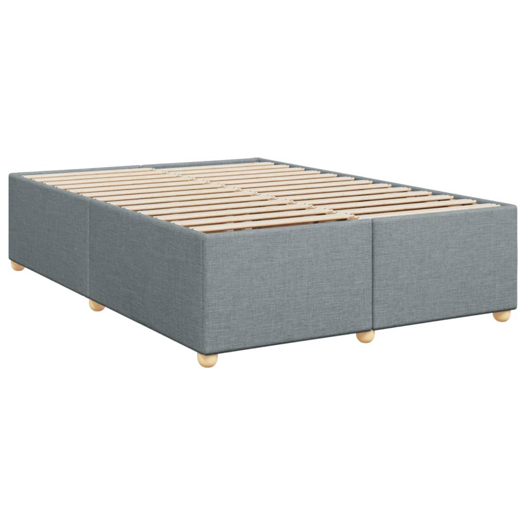 Giroletto a Molle con Materasso Grigio Chiaro 140x190cm Tessuto | homemem39