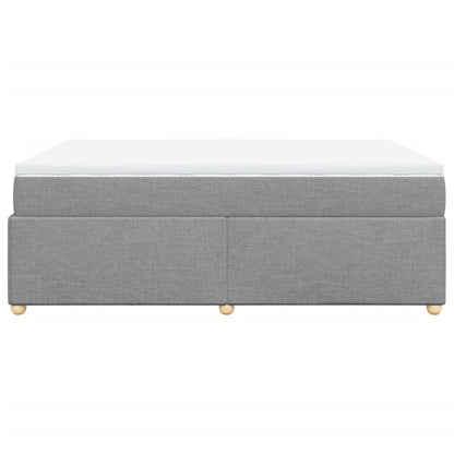 Giroletto a Molle con Materasso Grigio Chiaro 140x190cm Tessuto | homemem39