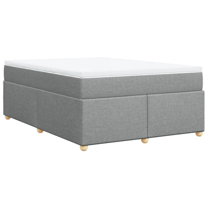 Giroletto a Molle con Materasso Grigio Chiaro 140x190cm Tessuto | homemem39