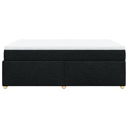 Giroletto a Molle con Materasso Nero 140x190 cm in Tessuto | homemem39