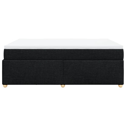 Giroletto a Molle con Materasso Nero 160x200 cm in Tessuto | homemem39