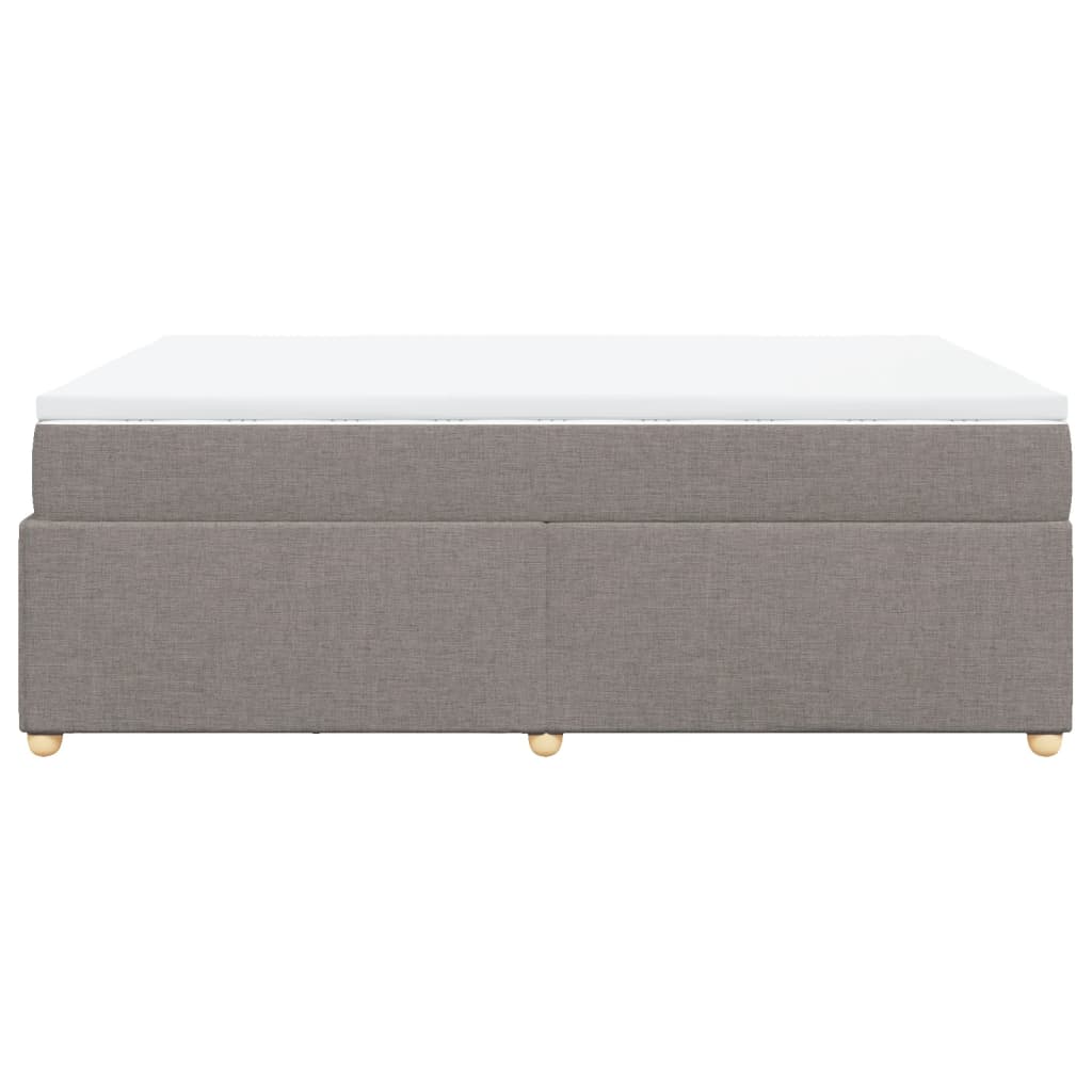 Giroletto a Molle con Materasso Tortora 160x200 cm in Tessuto - homemem39