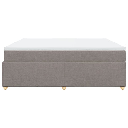 Giroletto a Molle con Materasso Tortora 180x200 cm in Tessuto | homemem39