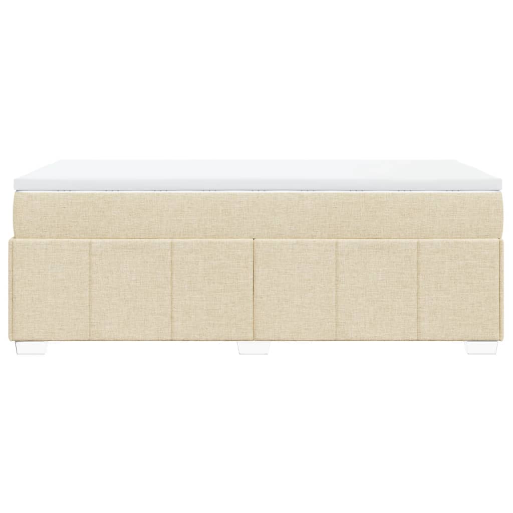 Giroletto a Molle con Materasso Crema 80x200 cm inTessuto | homemem39