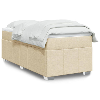 Giroletto a Molle con Materasso Crema 80x200 cm inTessuto | homemem39