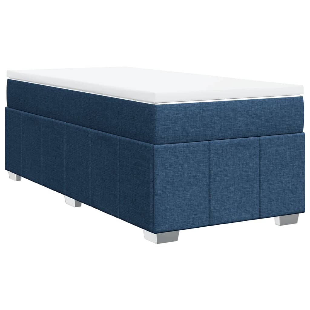 Giroletto a Molle con Materasso Blu 80x200 cm inTessuto | homemem39