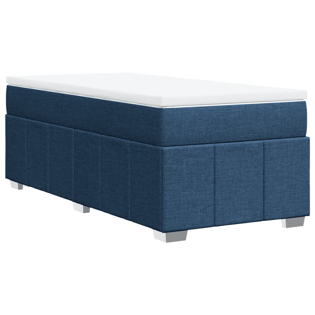 Giroletto a Molle con Materasso Blu 80x200 cm inTessuto | homemem39