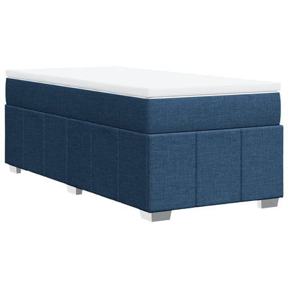 Giroletto a Molle con Materasso Blu 80x200 cm inTessuto | homemem39