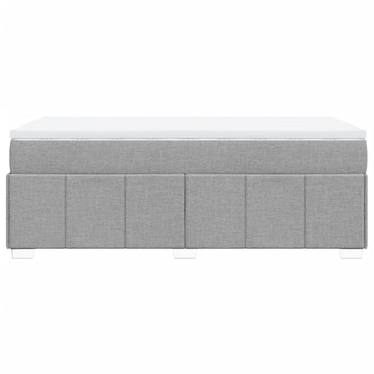Giroletto a Molle con Materasso Grigio Chiaro 90x200 cm Tessuto | homemem39