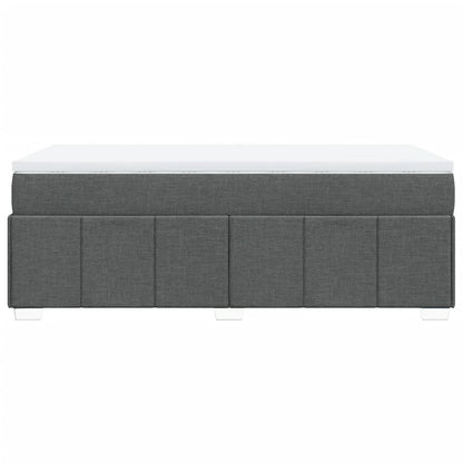 Giroletto a Molle con Materasso Grigio Scuro 90x200 cm Tessuto | homemem39