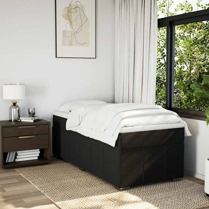 Giroletto a Molle con Materasso Nero 100x200 cm in Tessuto | homemem39