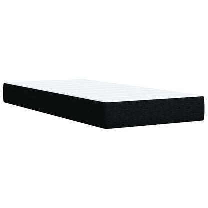 Giroletto a Molle con Materasso Nero 100x200 cm in Tessuto | homemem39
