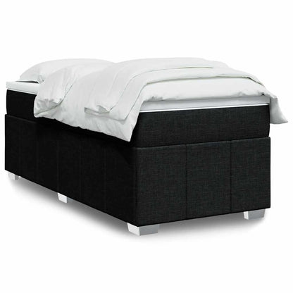 Giroletto a Molle con Materasso Nero 100x200 cm in Tessuto | homemem39