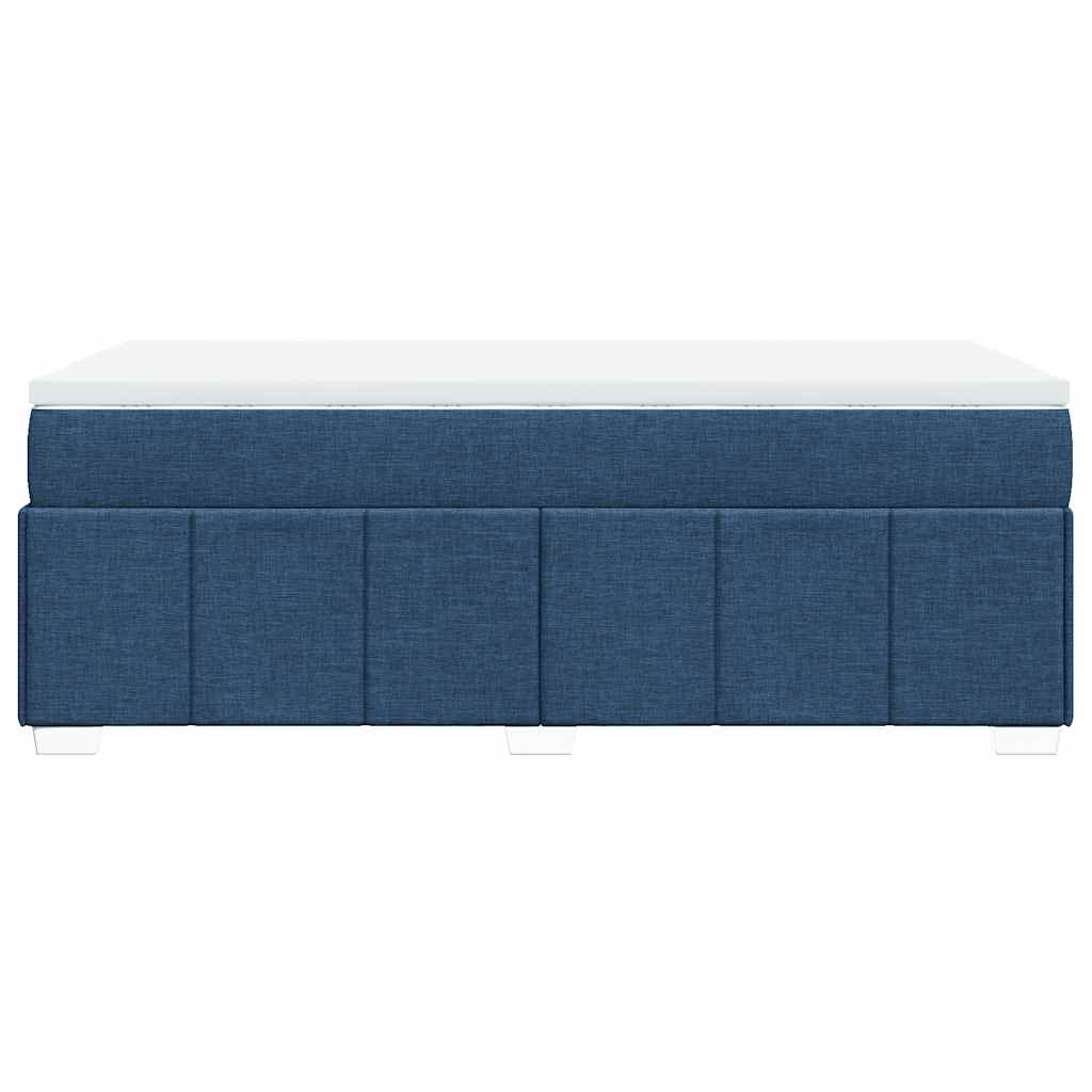 Giroletto a Molle con Materasso Blu 100x200 cm in Tessuto | homemem39