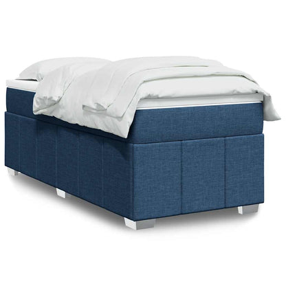 Giroletto a Molle con Materasso Blu 100x200 cm in Tessuto | homemem39