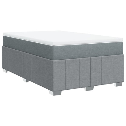 Giroletto a Molle con Materasso Grigio Chiaro 120x190cm Tessuto