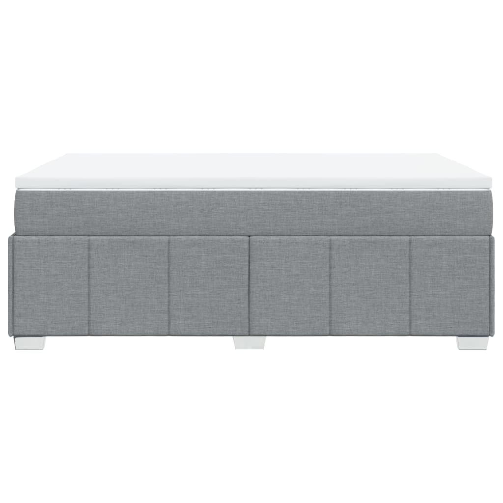 Giroletto a Molle con Materasso Grigio Chiaro 120x190cm Tessuto | homemem39