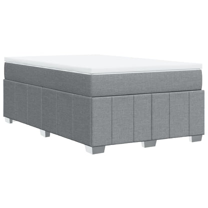 Giroletto a Molle con Materasso Grigio Chiaro 120x190cm Tessuto | homemem39