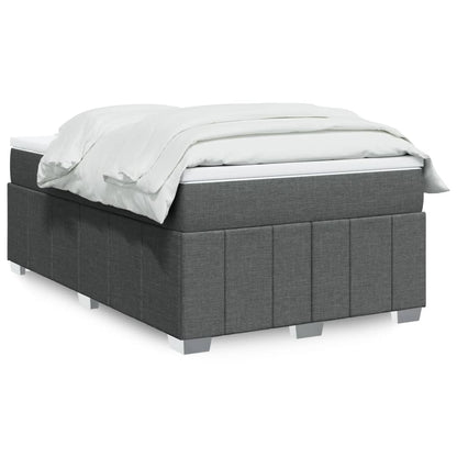 Giroletto a Molle con Materasso Grigio Scuro 120x190cm Tessuto | homemem39
