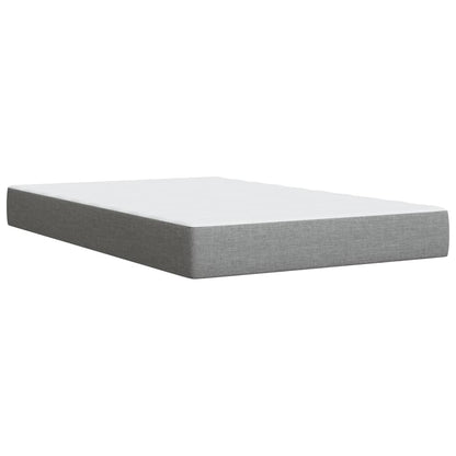 Giroletto a Molle con Materasso Grigio Chiaro 120x200cm Tessuto | homemem39