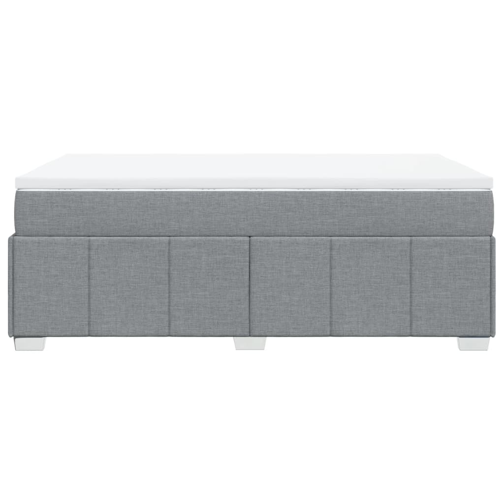 Giroletto a Molle con Materasso Grigio Chiaro 120x200cm Tessuto | homemem39