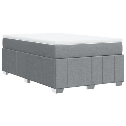 Giroletto a Molle con Materasso Grigio Chiaro 120x200cm Tessuto | homemem39