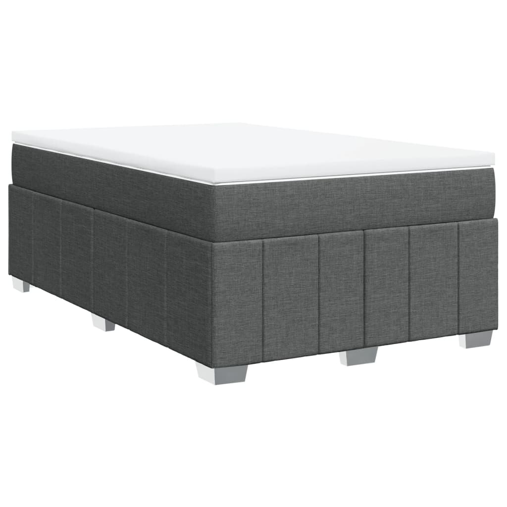 Giroletto a Molle con Materasso Grigio Scuro 120x200 cm Tessuto | homemem39