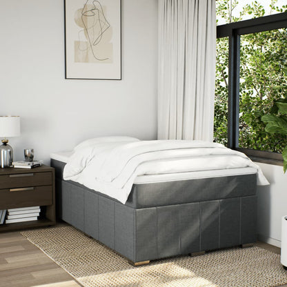 Giroletto a Molle con Materasso Grigio Scuro 120x200 cm Tessuto | homemem39