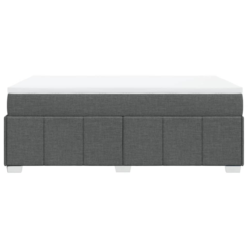 Giroletto a Molle con Materasso Grigio Scuro 120x200 cm Tessuto | homemem39