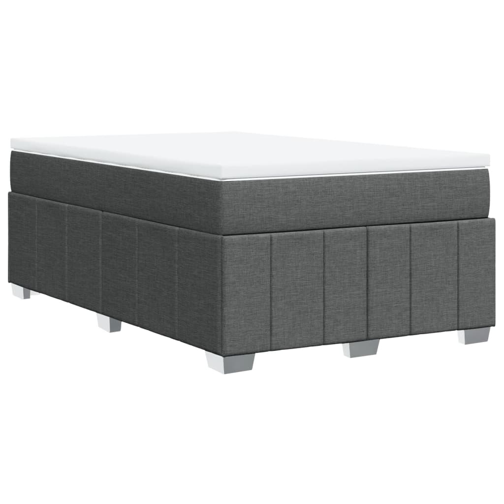Giroletto a Molle con Materasso Grigio Scuro 120x200 cm Tessuto | homemem39