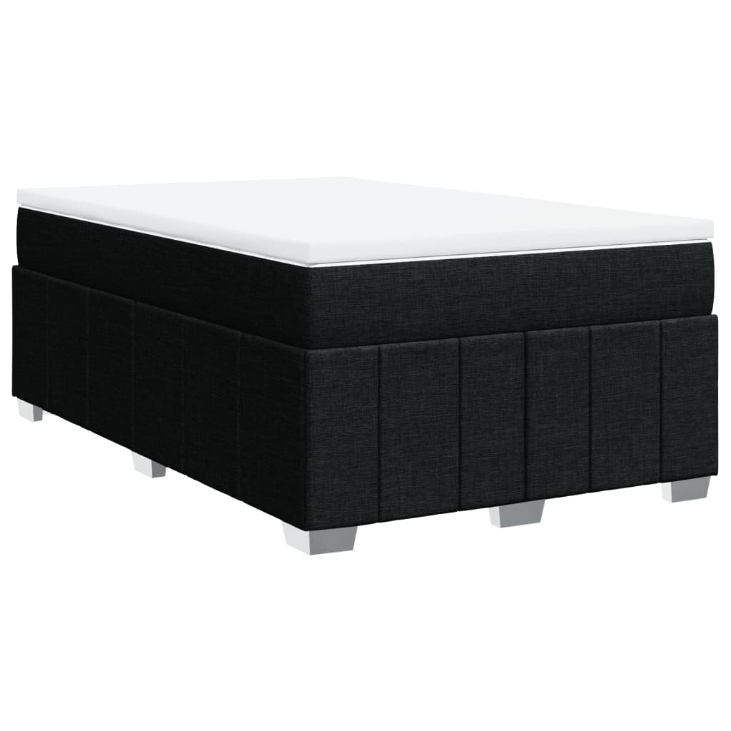 Giroletto a Molle con Materasso Nero 120x200 cm in Tessuto | homemem39