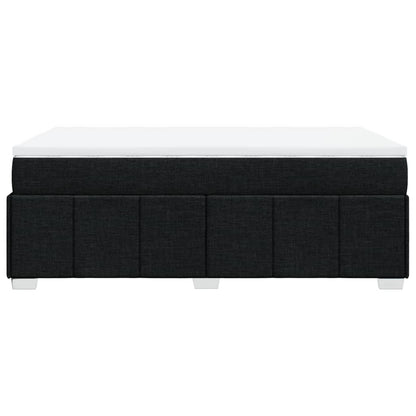 Giroletto a Molle con Materasso Nero 120x200 cm in Tessuto | homemem39