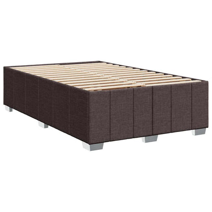 Giroletto a Molle con Materasso Marrone Scuro 120x200cm Tessuto | homemem39