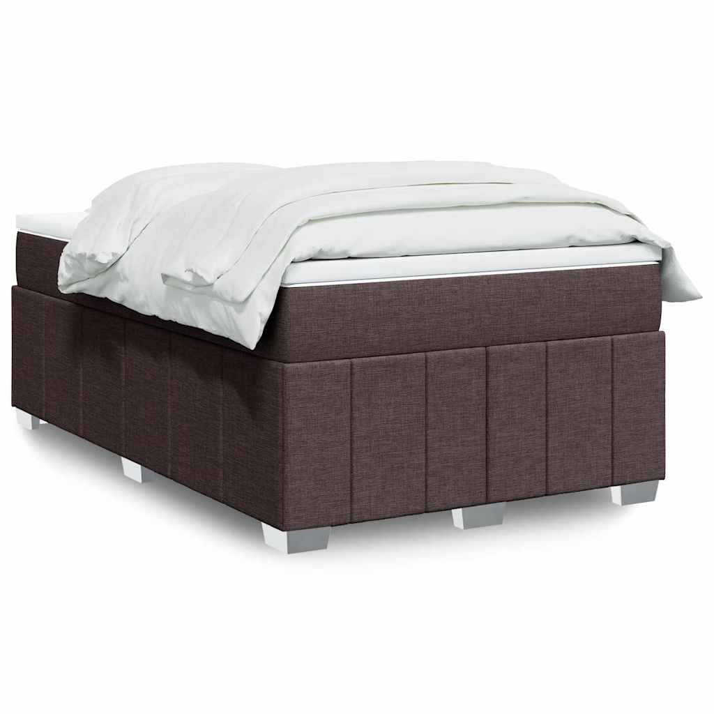 Giroletto a Molle con Materasso Marrone Scuro 120x200cm Tessuto | homemem39